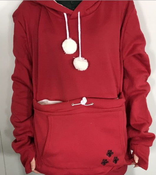 Women Hoodie with Pet Pocket