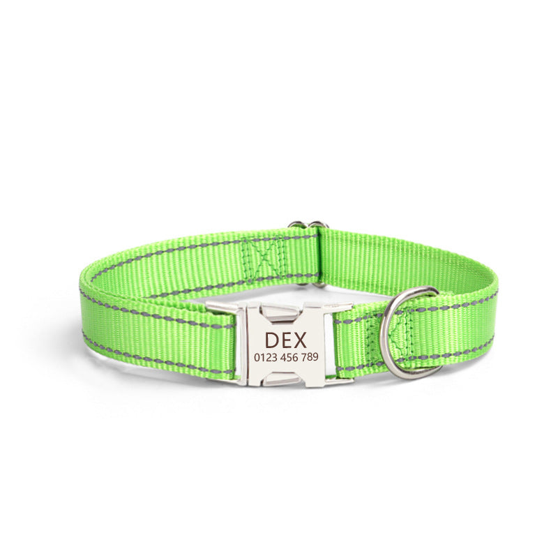 Reflective Silk Dog Collar