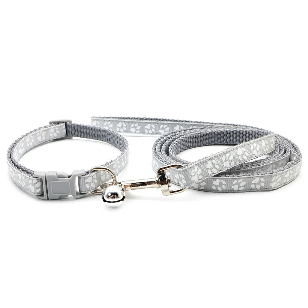 24Sets Lovely 120cm Paw Dog colloar Leash Personalized Long Pet Walking Lead Rope Dog Daily Walking Leash Supply Pet Supplies