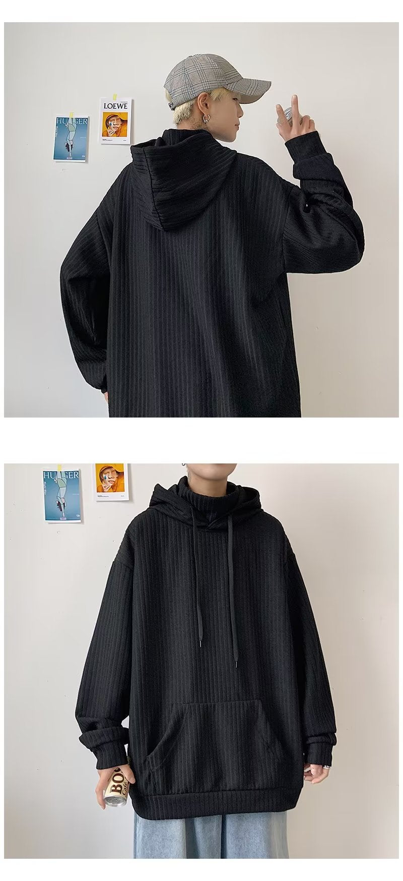 Turtleneck Hooded Sweater