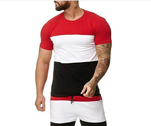 Sports & Leisure Color Matching T Sleeve Men