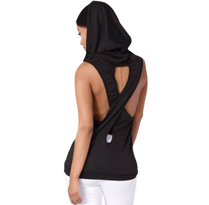 Sleeveless  Running Sportswear Hooded