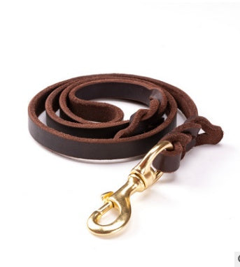 The first layer of leather dog and cat leashes