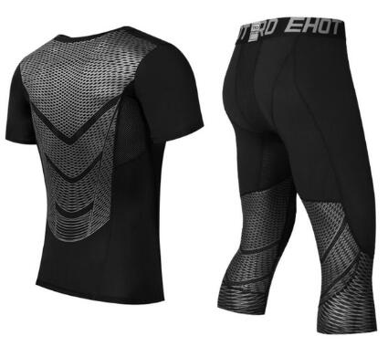 Men Pants Set MMA Long Sleeve T-shirt