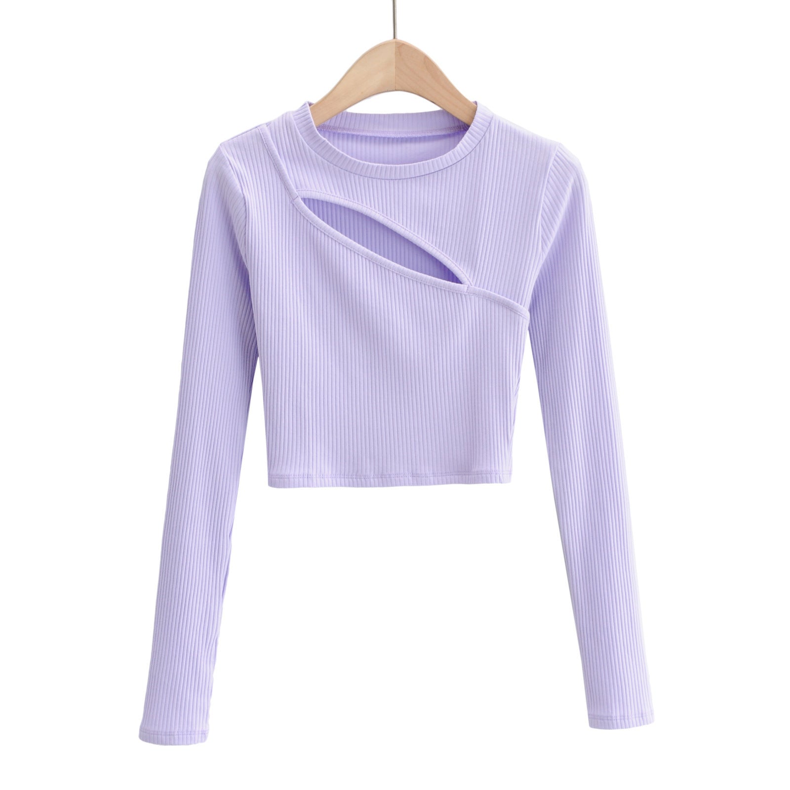 Long Sleeve Sexy Slim Crop Top