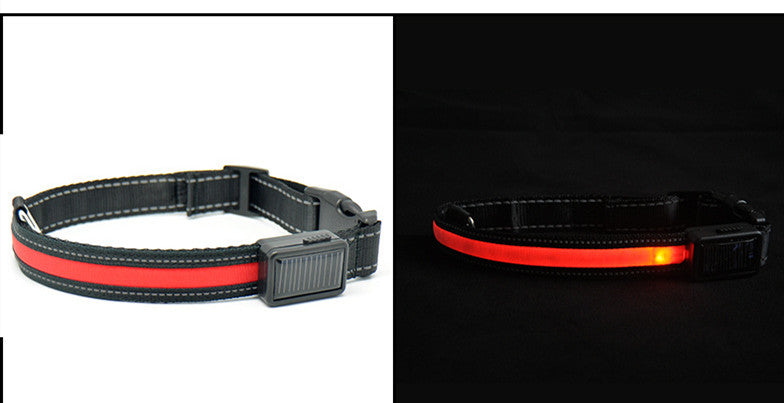 Led Solar Luminous Dog Collar