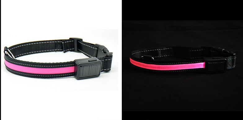 Led Solar Luminous Dog Collar