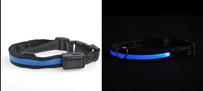 Led Solar Luminous Dog Collar