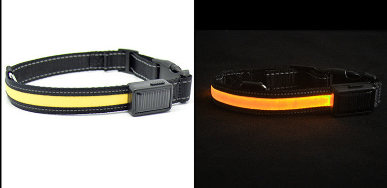 Led Solar Luminous Dog Collar