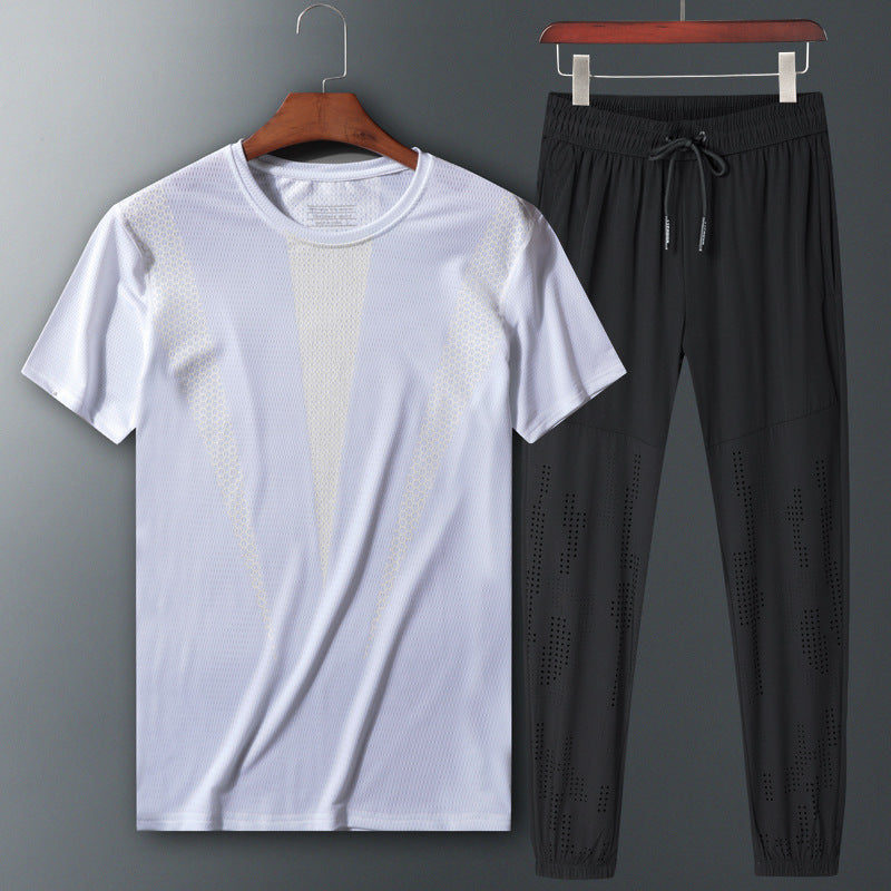 Two-piece short-sleeved sportswear