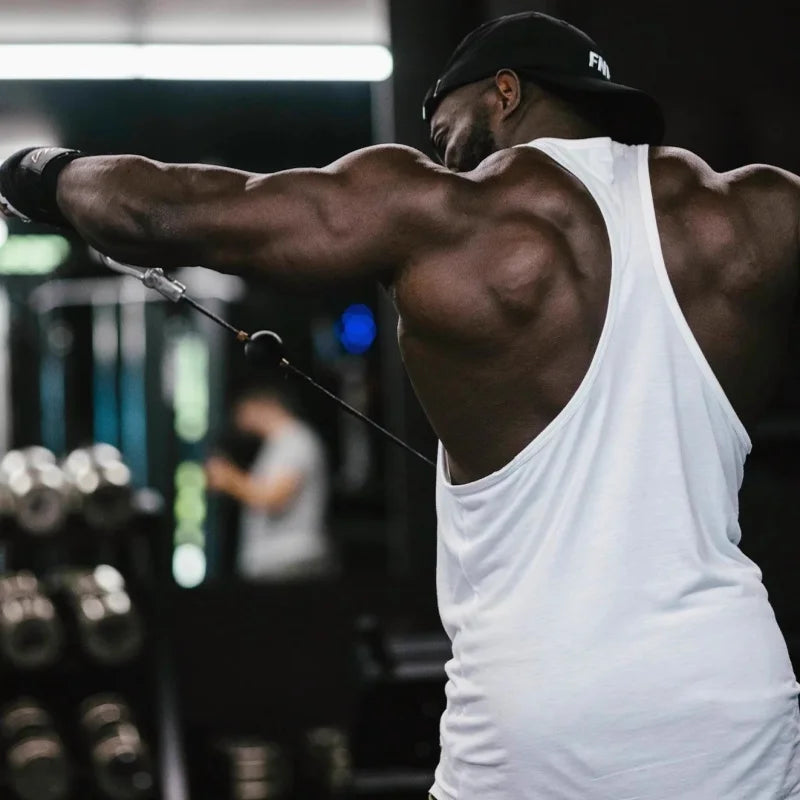 Men's Stringer Gym Vest, Racerback Thin-Strap Quick-Dry, Naruto Kurama Mode Graphic for Intense Bodybuilding