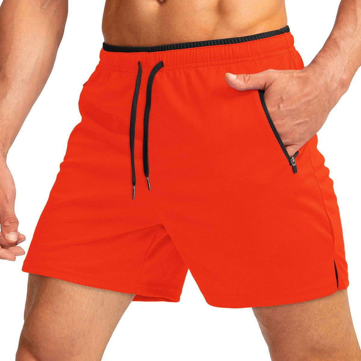 Running Short Zipper Pocket