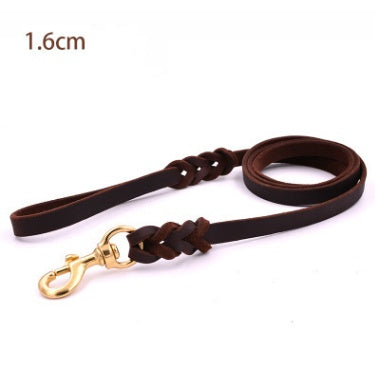 The first layer of leather dog and cat leashes