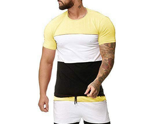 Sports & Leisure Color Matching T Sleeve Men