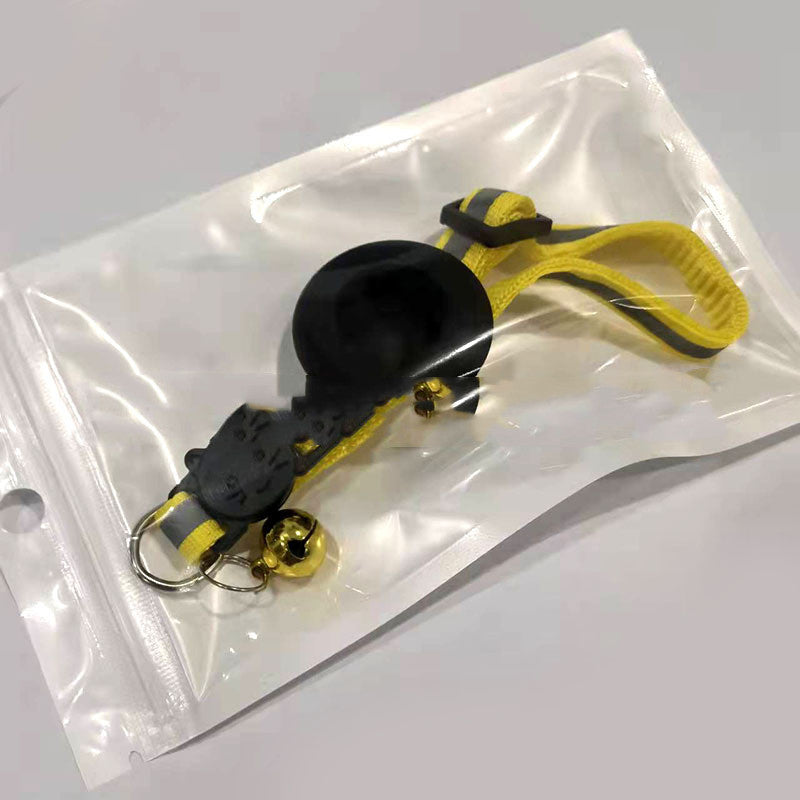 Airtag Cat Collar With Bell Reflective