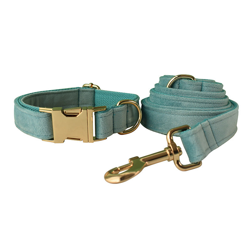 Lake Green Gold Dog Collar