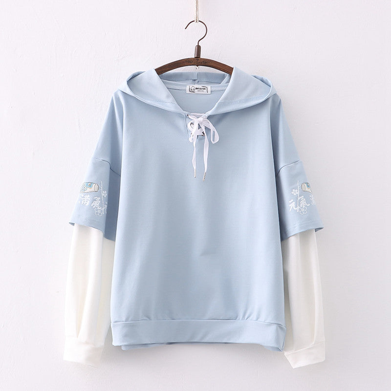 Sleeves Hoodie For Women