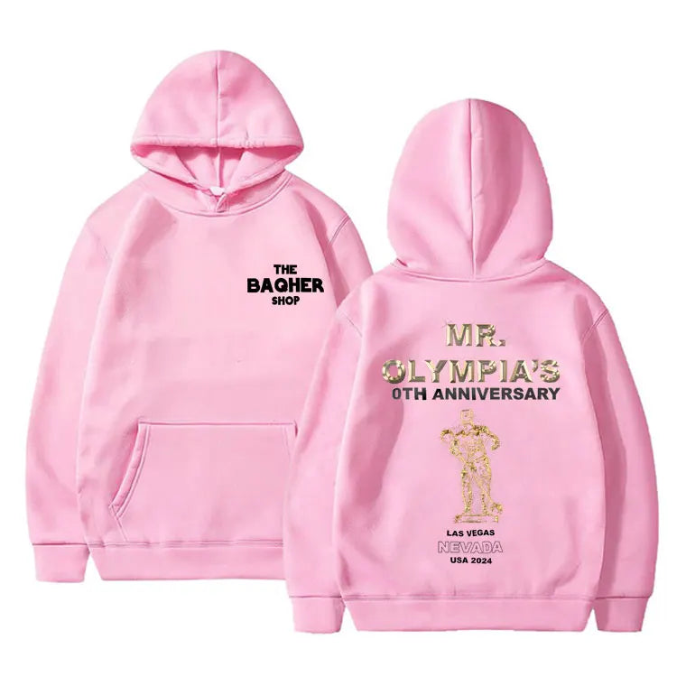 Mr Olympia Fitness Gym Pump Cover Graphic Print Hoodie Male Oversized Pullover Hoodies Men Women Fashion Casual Hooded Tracksuit