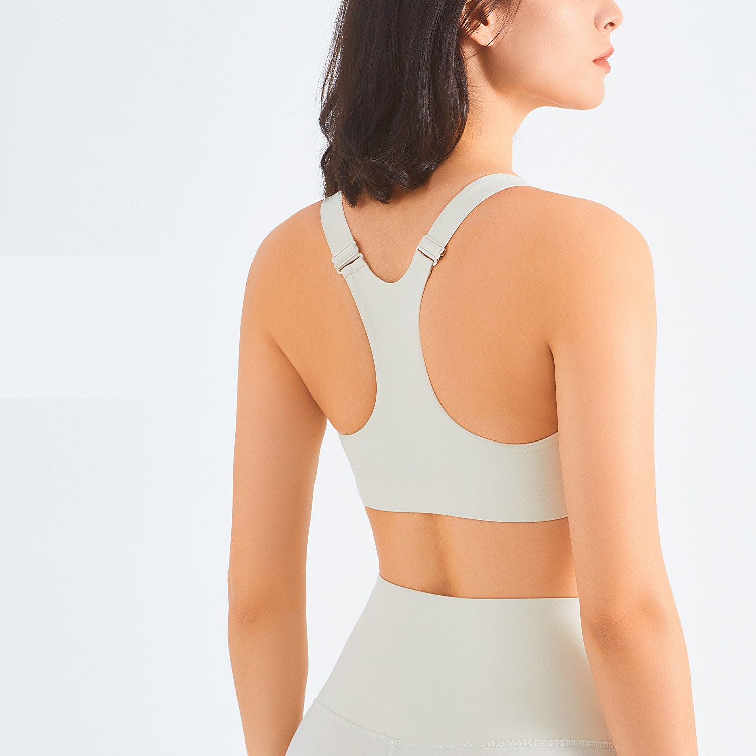Zip Front Sports Bra