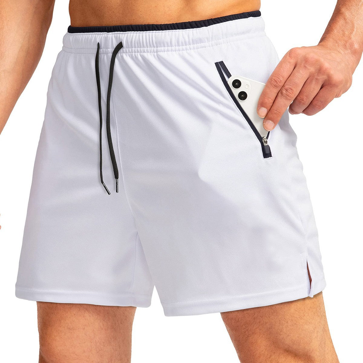 Running Short Zipper Pocket