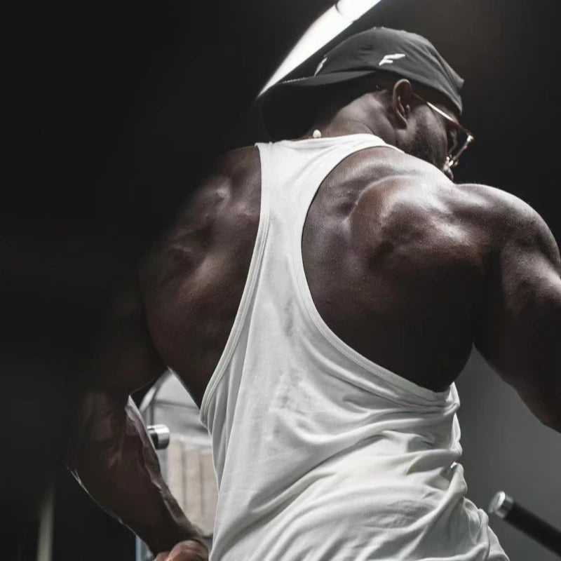 Men's Stringer Gym Vest, Racerback Thin-Strap Quick-Dry, Naruto Kurama Mode Graphic for Intense Bodybuilding