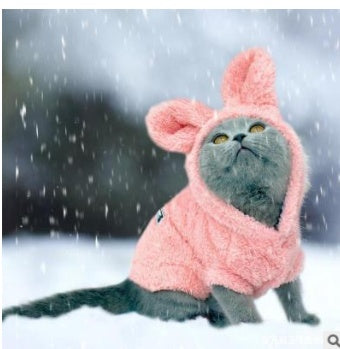 Comfortable Plush cat clothing