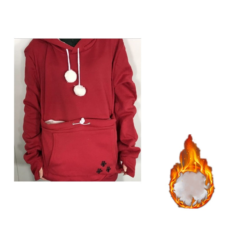 Women Hoodie with Pet Pocket