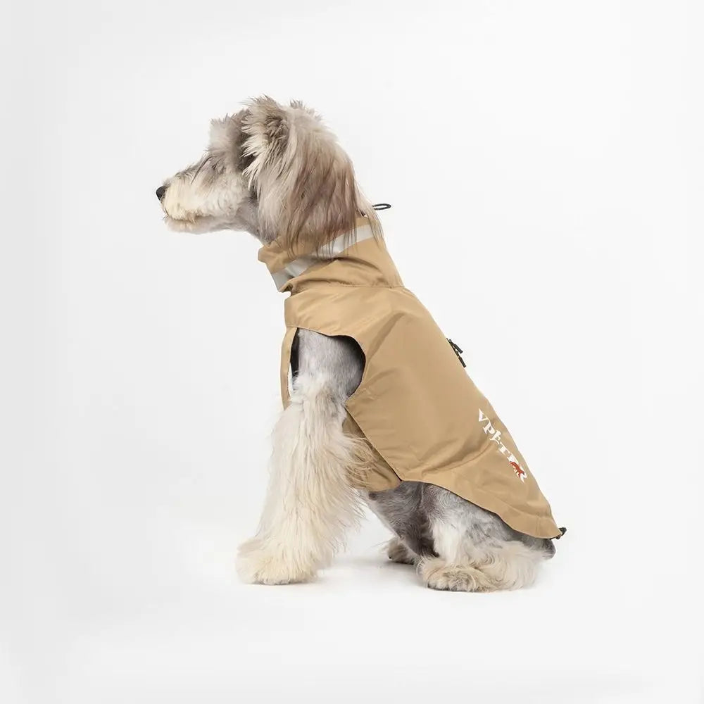 Fashion Adjustable Dog Raincoat Soft Reflective Strape Waterproof Dogs Clothes with Chest Leash Pet Outdoor Coat Outdoor