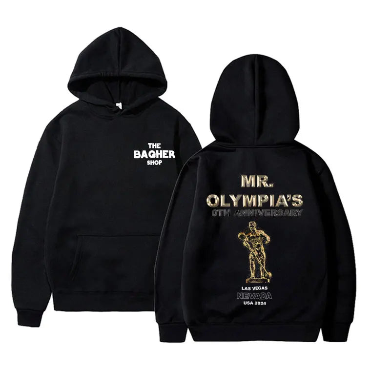 Mr Olympia Fitness Gym Pump Cover Graphic Print Hoodie Male Oversized Pullover Hoodies Men Women Fashion Casual Hooded Tracksuit