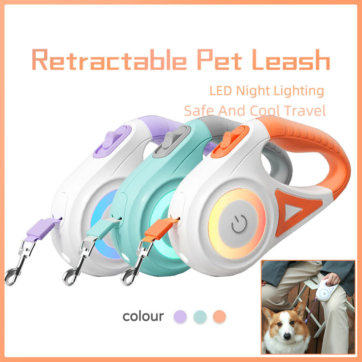 Dog & Cat Leash Retractable
