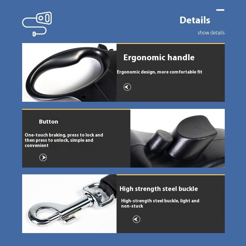 Dog and Cat Holding Rope Leash 5m