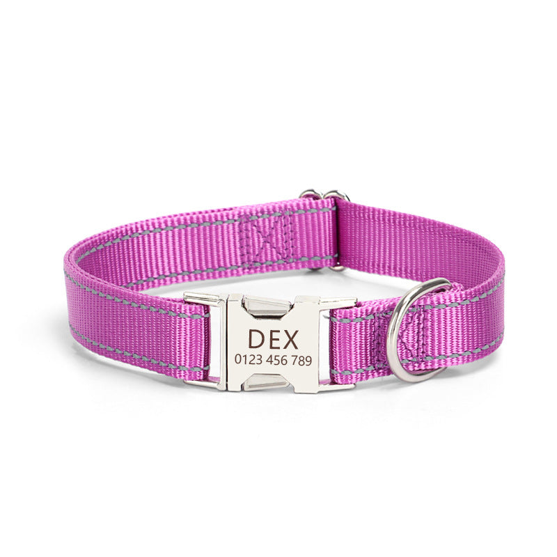 Reflective Silk Dog Collar