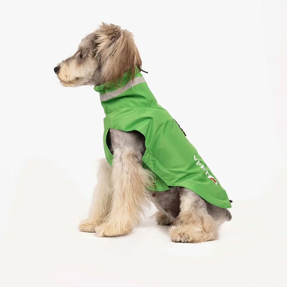 Fashion Adjustable Dog Raincoat Soft Reflective Strape Waterproof Dogs Clothes with Chest Leash Pet Outdoor Coat Outdoor