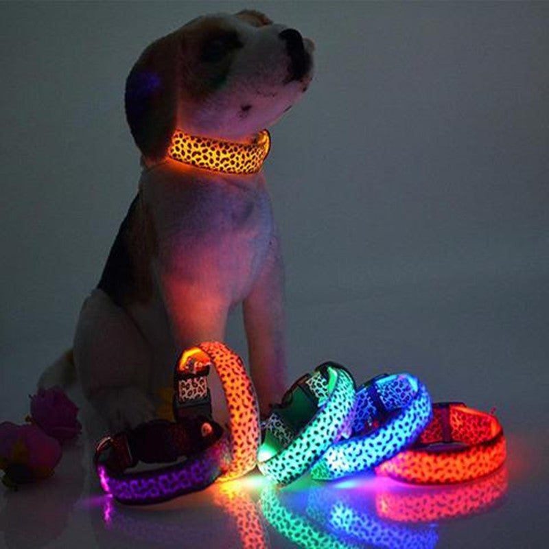 LED comfortable Dog Collar Safety