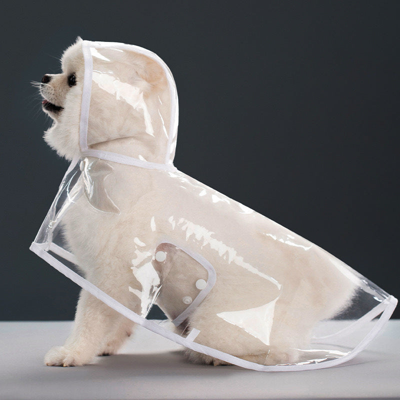 Dog Lightweight Raincoat Transparent