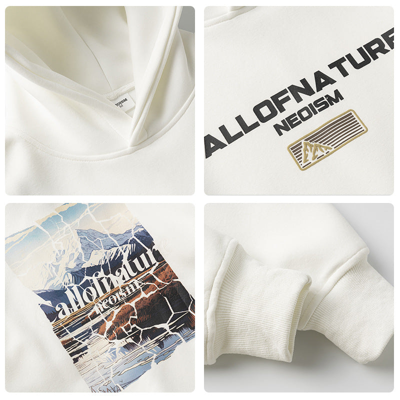 Fashion Printed Hoodie Men