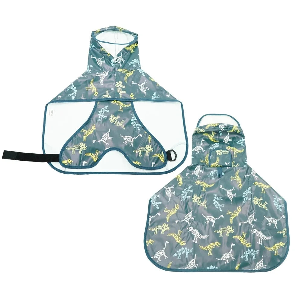 Pet Raincoat Hooded Waterproof Jacket Soft Outdoor Clothes For Large Medium Small Dogs Raincoat Pets Raincoat with Leash HolePet