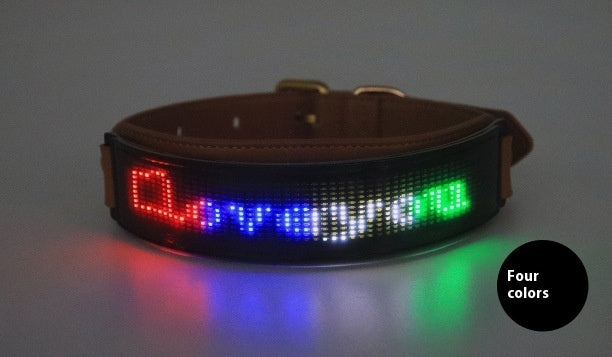 LED Display Collar Dog Harness