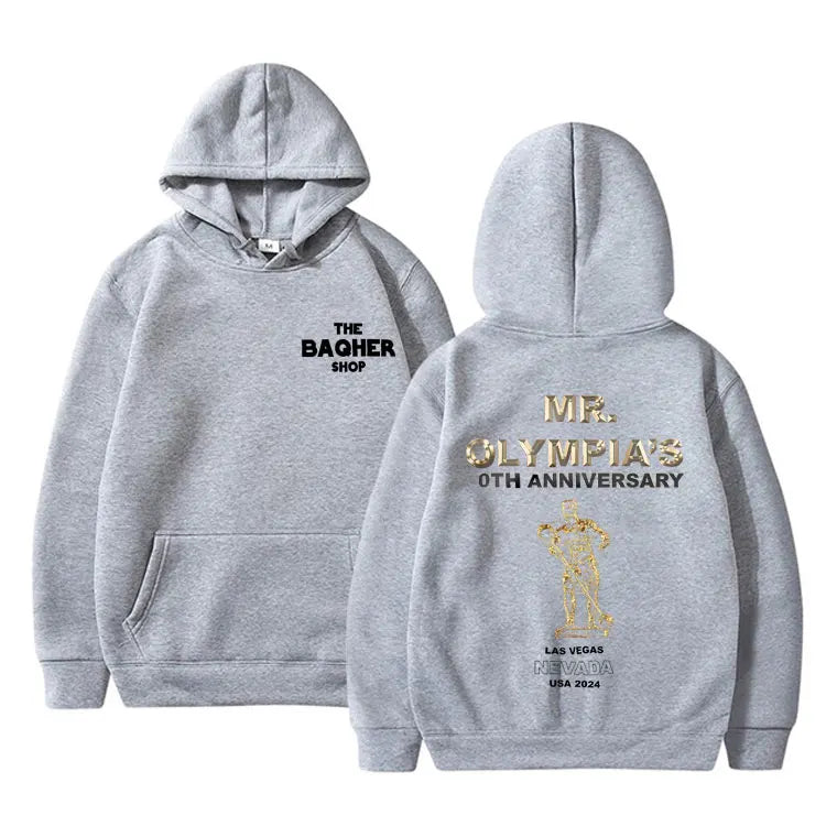 Mr Olympia Fitness Gym Pump Cover Graphic Print Hoodie Male Oversized Pullover Hoodies Men Women Fashion Casual Hooded Tracksuit