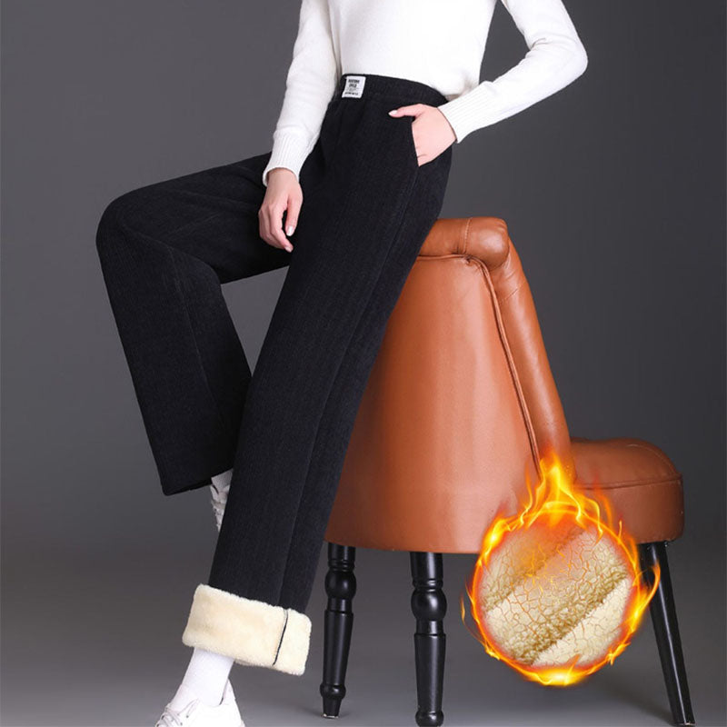 Warm Straight-leg Sports Sweatpants