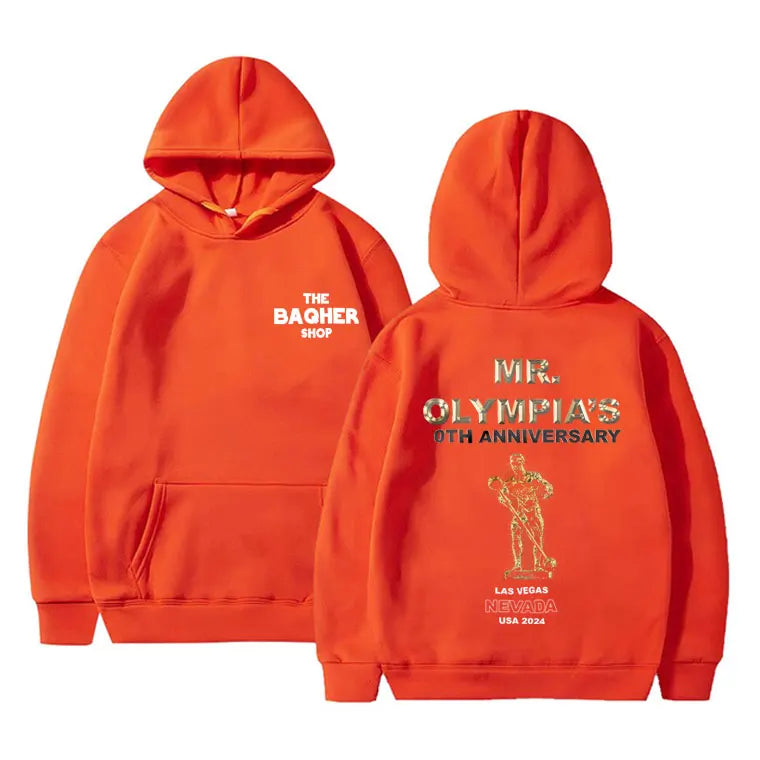 Mr Olympia Fitness Gym Pump Cover Graphic Print Hoodie Male Oversized Pullover Hoodies Men Women Fashion Casual Hooded Tracksuit