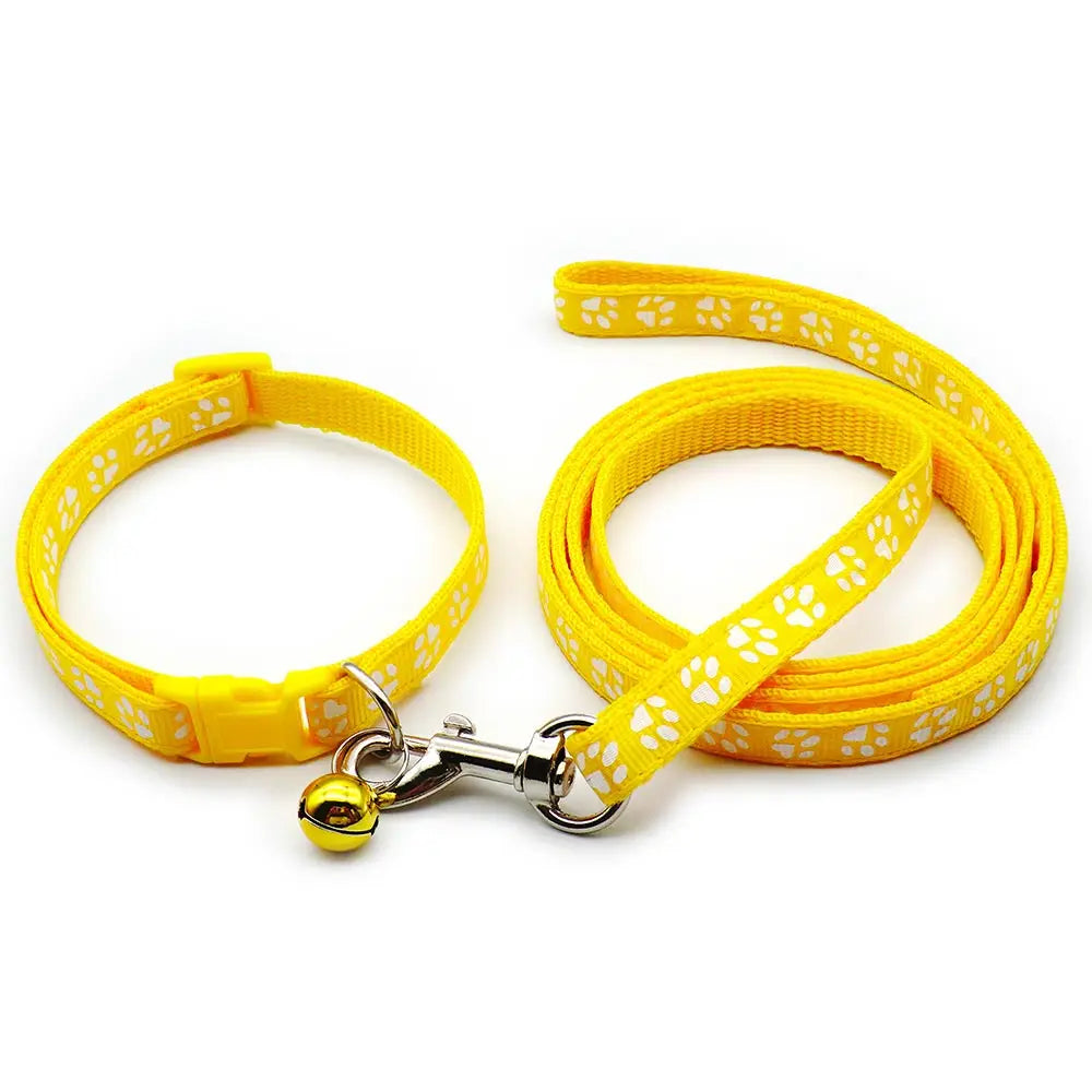 24Sets Lovely 120cm Paw Dog colloar Leash Personalized Long Pet Walking Lead Rope Dog Daily Walking Leash Supply Pet Supplies