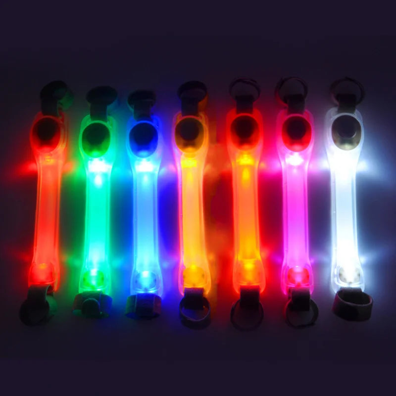 Dog Anti Lost Safety Glowing Collar Multi-Color Pendant Outdoor Waterproof Warning Led Flashing Light Strip Pet Traction Supplie