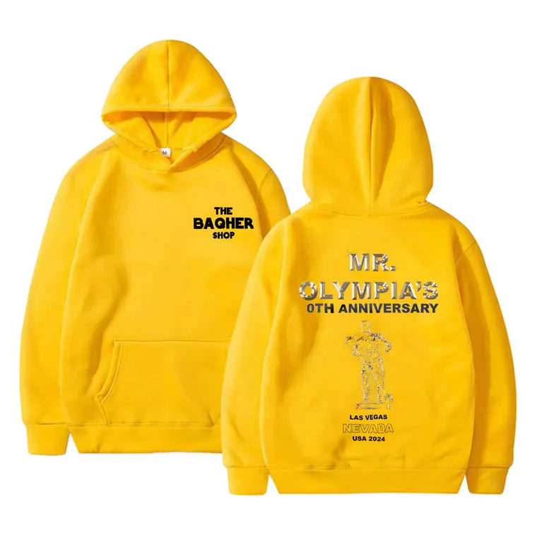 Mr Olympia Fitness Gym Pump Cover Graphic Print Hoodie Male Oversized Pullover Hoodies Men Women Fashion Casual Hooded Tracksuit