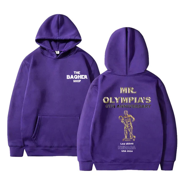 Mr Olympia Fitness Gym Pump Cover Graphic Print Hoodie Male Oversized Pullover Hoodies Men Women Fashion Casual Hooded Tracksuit