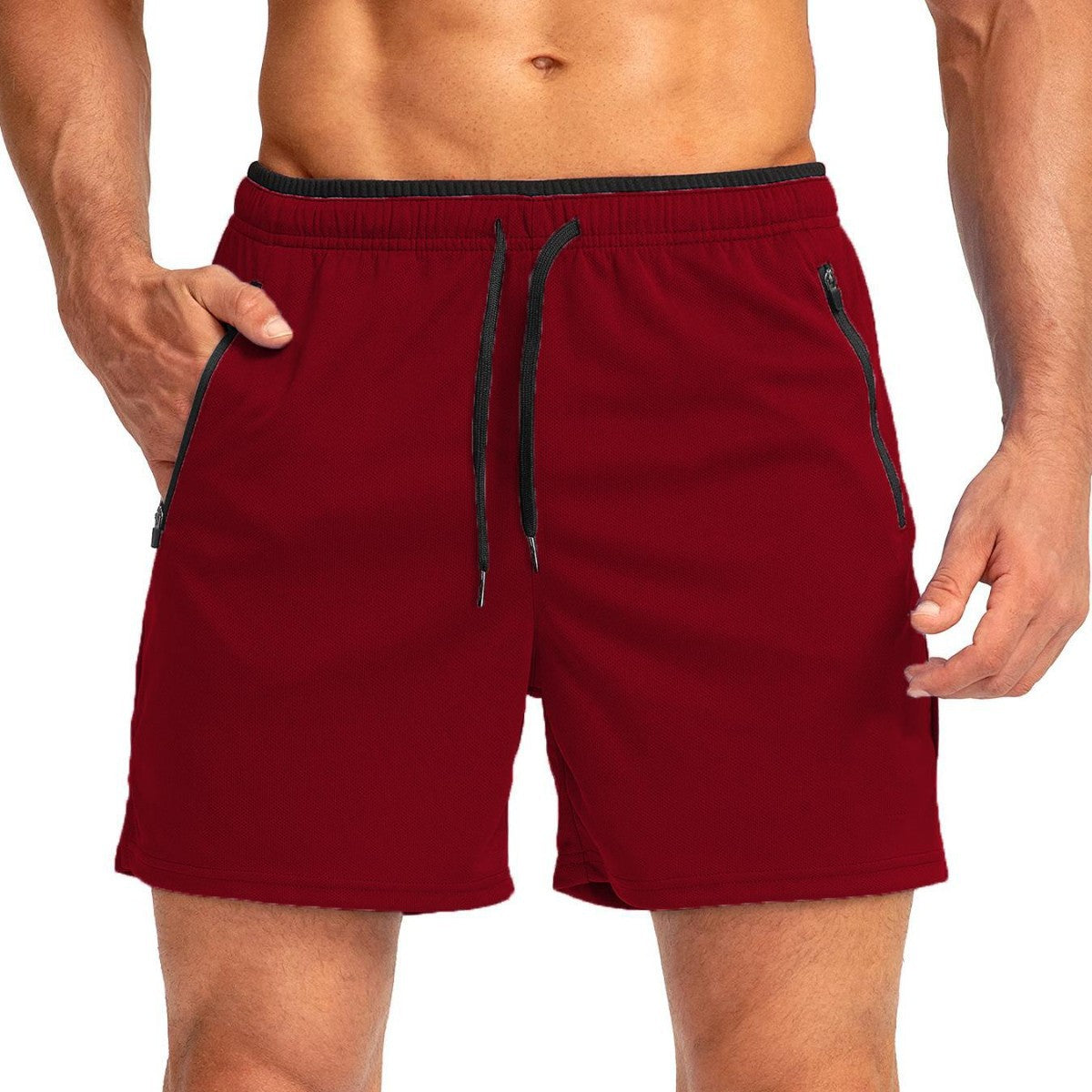 Running Short Zipper Pocket