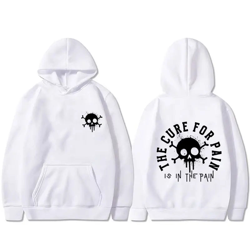 The Cure for Pain Is in The Pain Gym Pump Cover Hoodie Men Women Fitness Oversized Hooded Pullover Male Fashion Vintage Hoodies