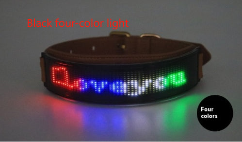 LED Display Collar Dog Harness