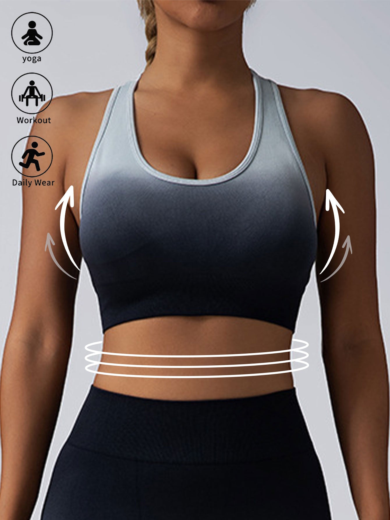 Running Bra Workout Crop Tank Tops