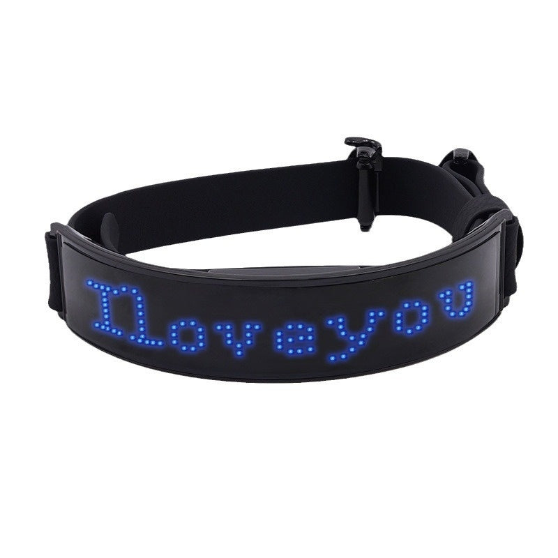 LED Display Collar Dog Harness